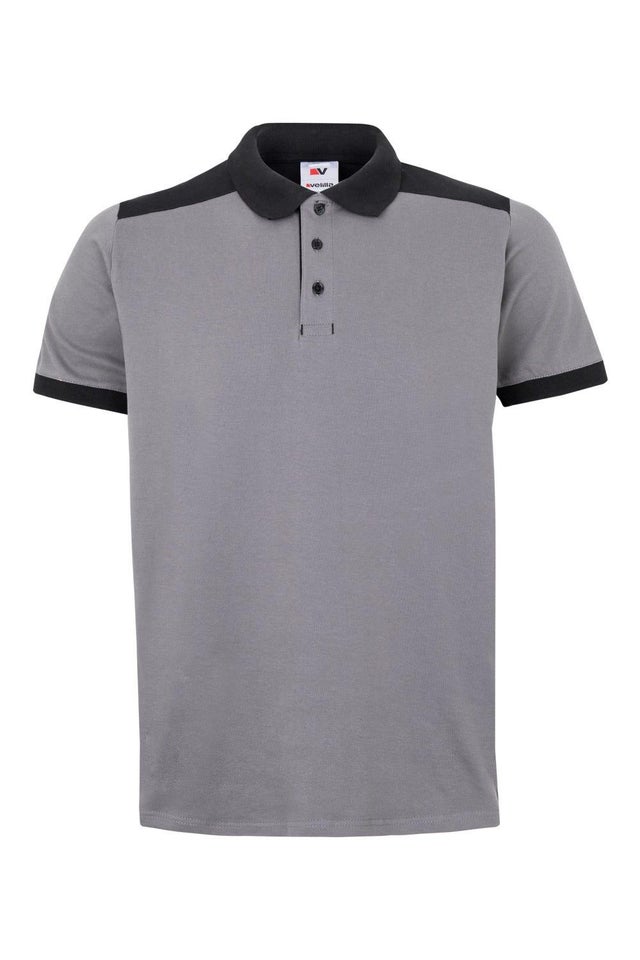 POLO GRIS MANGA CORTA ALGODÓN TALLA L VELILLA 105519S