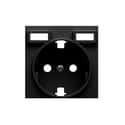 TAPA SCHUKO +2 USB SERIE SIMON 82 CONCEPT NGR - 1