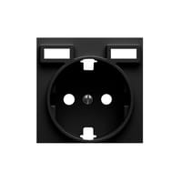TAPA SCHUKO +2 USB SERIE SIMON 82 CONCEPT NGR - 1