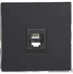 TAPA TOMA TLF Y DATOS SERIE SKY NEGRO