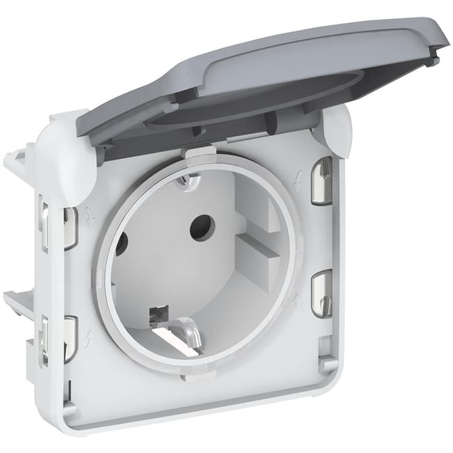 SCHUKO SERIE PLEXO COMPONIBLE GRIS IP55 - 1