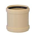 MANGUITO DILATACIÓN Ø90MM PVC INSONORIZADO HEMBRA-HEMBRA - 1
