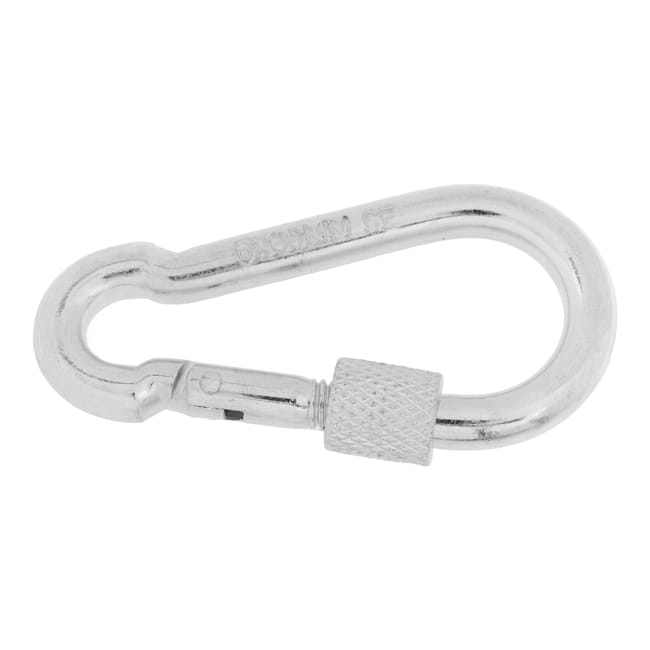 MOSQUETON  BOMBERO GALVANIZADO CON VIROLA 6 MM. 4 UDS - 1