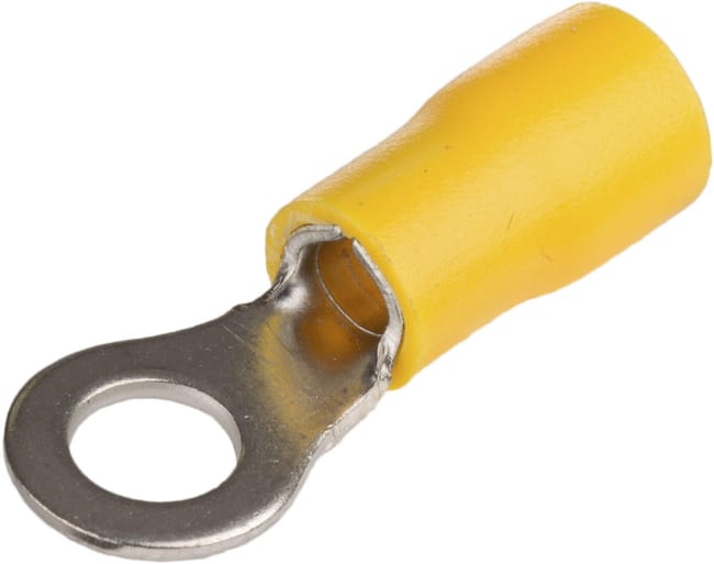 50 UD TERMINAL REDONDO AMARILLO 6 / 5 MM - 1