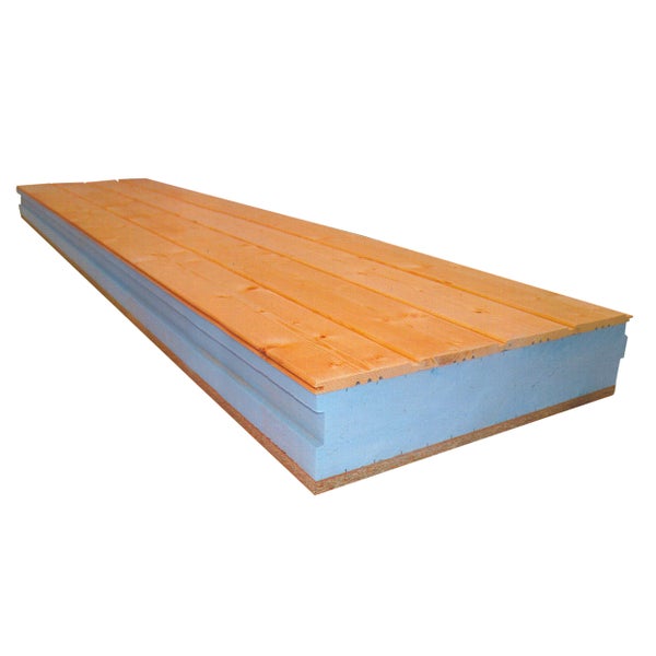 PANEL SÁNDWICH ACABADO FRISO NATURAL 6,6CM 0,6X2,49 M