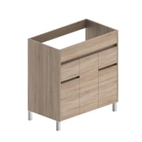 MUEBLE DE BAÑO LONDRES ROBLE 80X45CM 3 PUERTAS Y 2 CAJONES - 2