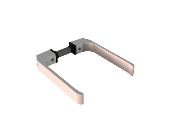 JUEGO MANIVELA SIMPLE DE PUERTA BLANCO - 1