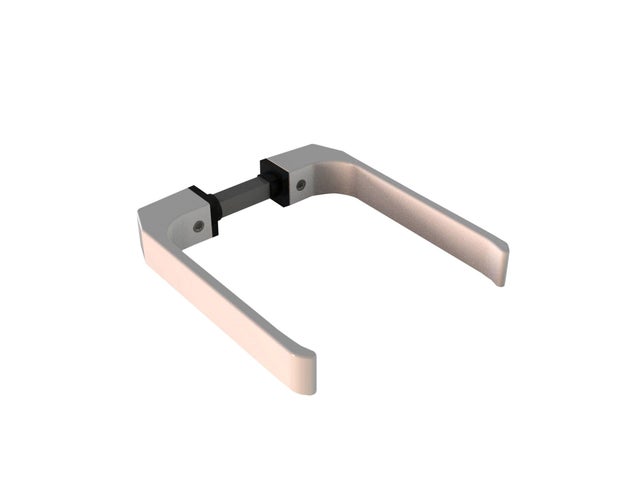 JUEGO MANIVELA SIMPLE DE PUERTA BLANCO