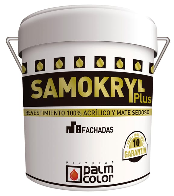 REVESTIMIENTO FACHADAS MATE SAMOKRIL PLUS 15L BLANCO - 1
