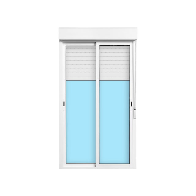 BALCONERA ALUMINIO CORREDERA CON PERSIANA BLANCA 120X218CM