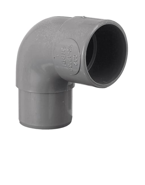 CODO 87º Ø110MM DOBLE VOLUTA GRIS MACHO-HEMBRA - 1