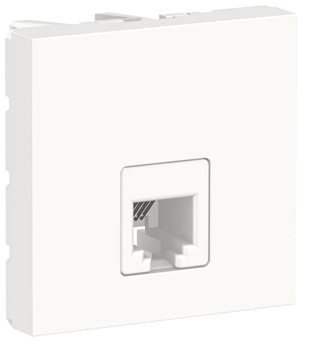 TOMA TLF 6 HILOS ANCHO SERIE NEW UNICA BLANCO