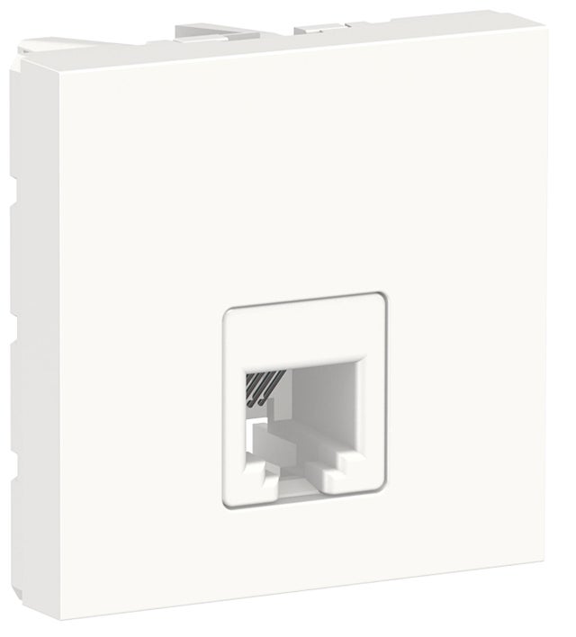 TOMA TLF 6 HILOS ANCHO SERIE NEW UNICA BLANCO