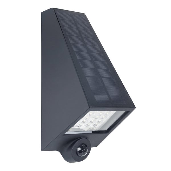 APLIQUE LED SOLAR NOGAL 6,5W NEGRO LUZ NEUTRA