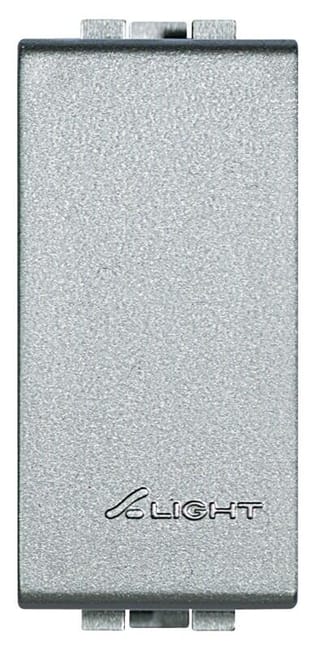 TAPA CIEGA ESTRECHO SERIE LIVING ALUMINIO - 1