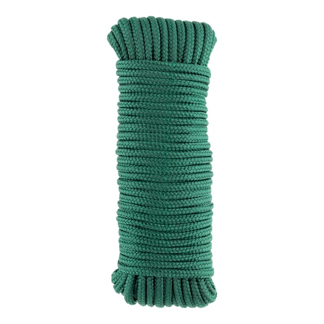 CUERDA POLIPROPILENO TRENZADA CON ALMA 5MM. 15M VERDE ROMBULL - 1