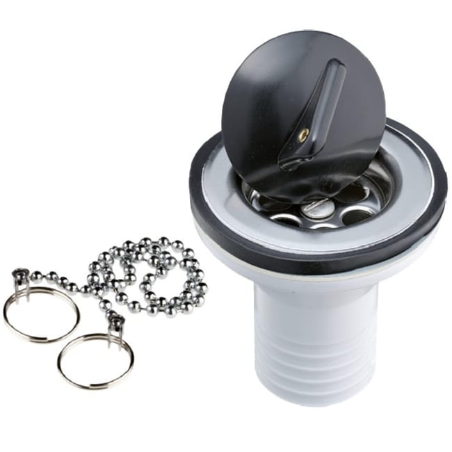 VÁLVULA LAVABO 70-35MM PARA SIFÓN FLEXIBLE BLANCO - 1