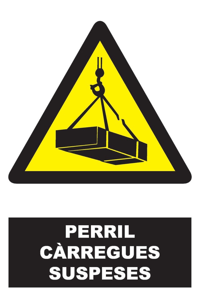 SEÑAL CARTEL CARGA SUSPENDIDA 1UD