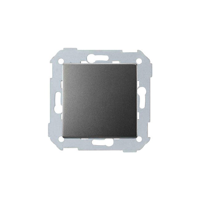 TAPA CIEGA SERIE SIMON 82 CONCEPT TITANIO - 1