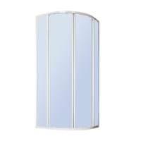 MAMPARA DE DUCHA CURVA CORREDERA SIENA 90X90CM BLANCO - 2