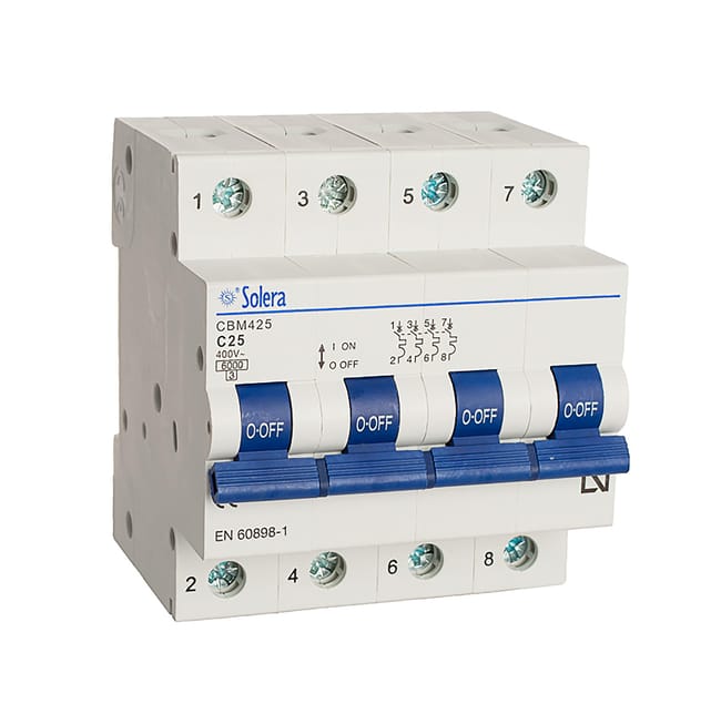 AUTOMÁTICO MAGNETOTÉRMICO 4P 25A SOLERA - 1