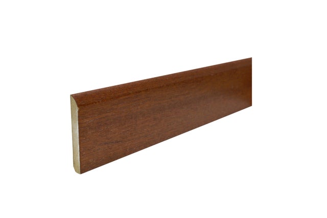 RODAPIE MDF RECHAPADO SAPELLY BARNIZADO 2400 X 90 X 16 MM