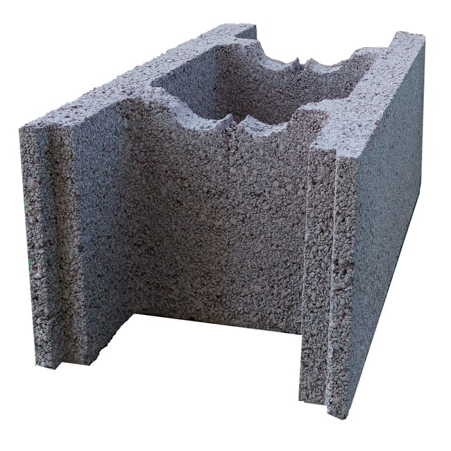 BLOQUE DE HORMIGÓN EN H GRIS  50X20X25 CM - 1