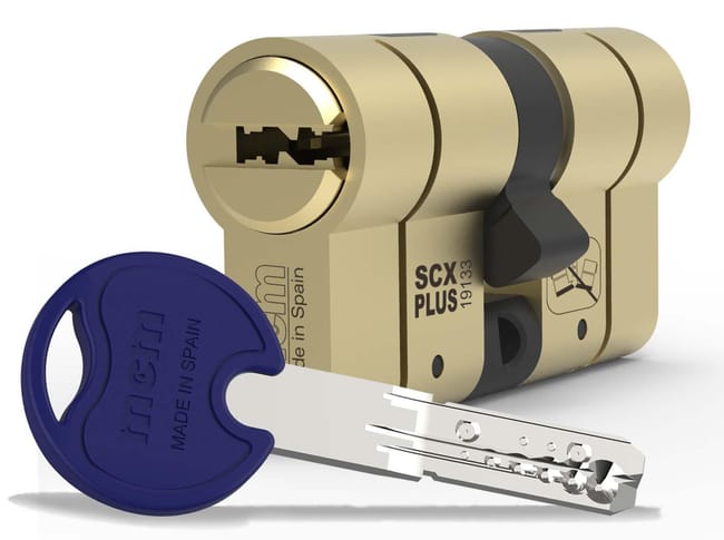 CILINDRO SEGURIDAD 30 X 30 MM SCX+ LATON MCM - 1