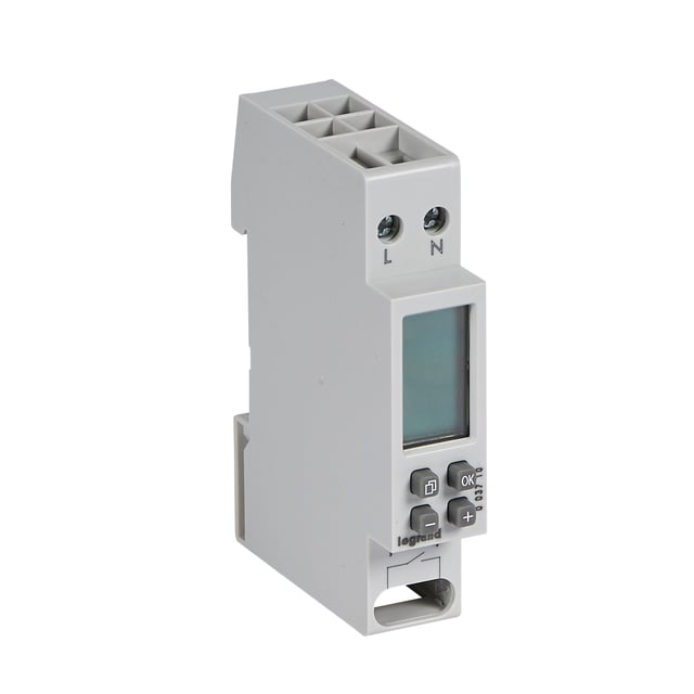 INTERRUPTOR HORARIO DIGITAL 1 MODULO LEGRAND