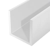 PERFIL EN U ALUMINIO LACADO BLANCO 10X10X1,2MM 1M - 1