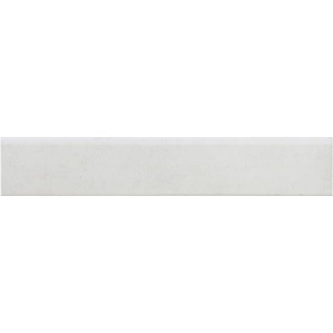 RODAPIE CERAMICO 8X45CM CEMENTO BLANCO. PACK 4 UNIDADES. - 1