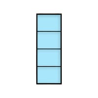 PUERTA ALUMINIO CORREDERA ATELIER CRISTAL MATE CON GUIA CORREDERA INCLUIDA 4 PAÑOS NEGRO 85X208 - 7