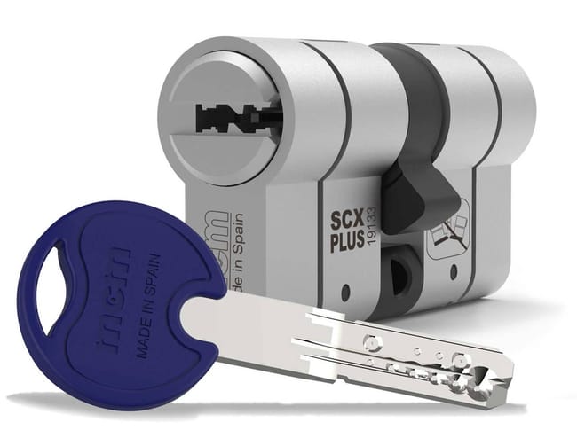 CILINDRO SEGURIDAD 30 X 40 MM SCX+ NÍQUEL MCM - 1