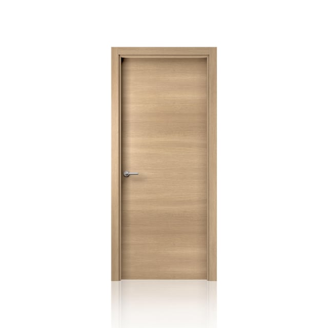 PUERTA ABATIBLE EN BLOCK COLOR ROBLE 70,5CM CIEGA IZQUIERDA