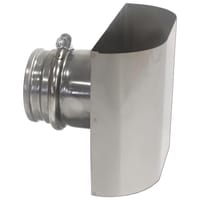 SOMBRERETE FACHADA INOXIDABLE PARED SIMPLE 80MM - 1