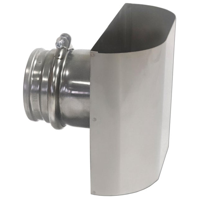 SOMBRERETE FACHADA INOXIDABLE PARED SIMPLE 80MM