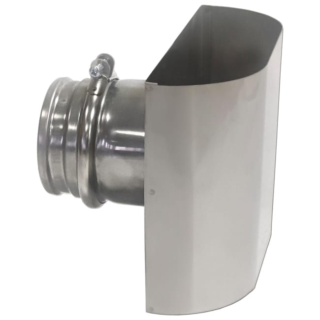 SOMBRERETE FACHADA INOXIDABLE PARED SIMPLE 80MM - 1