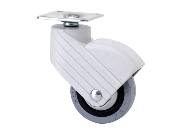 RUEDA GIRATORIA GOMA  50 MM. RUEDAS ALEX