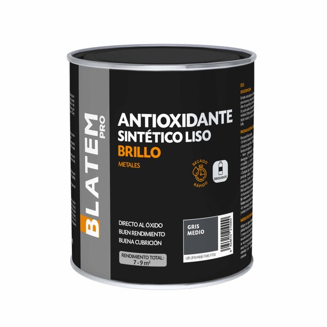 ESMALTE SINTETICO ANTIOXIDANTE BRILLANTE 750ML GRIS MEDIO