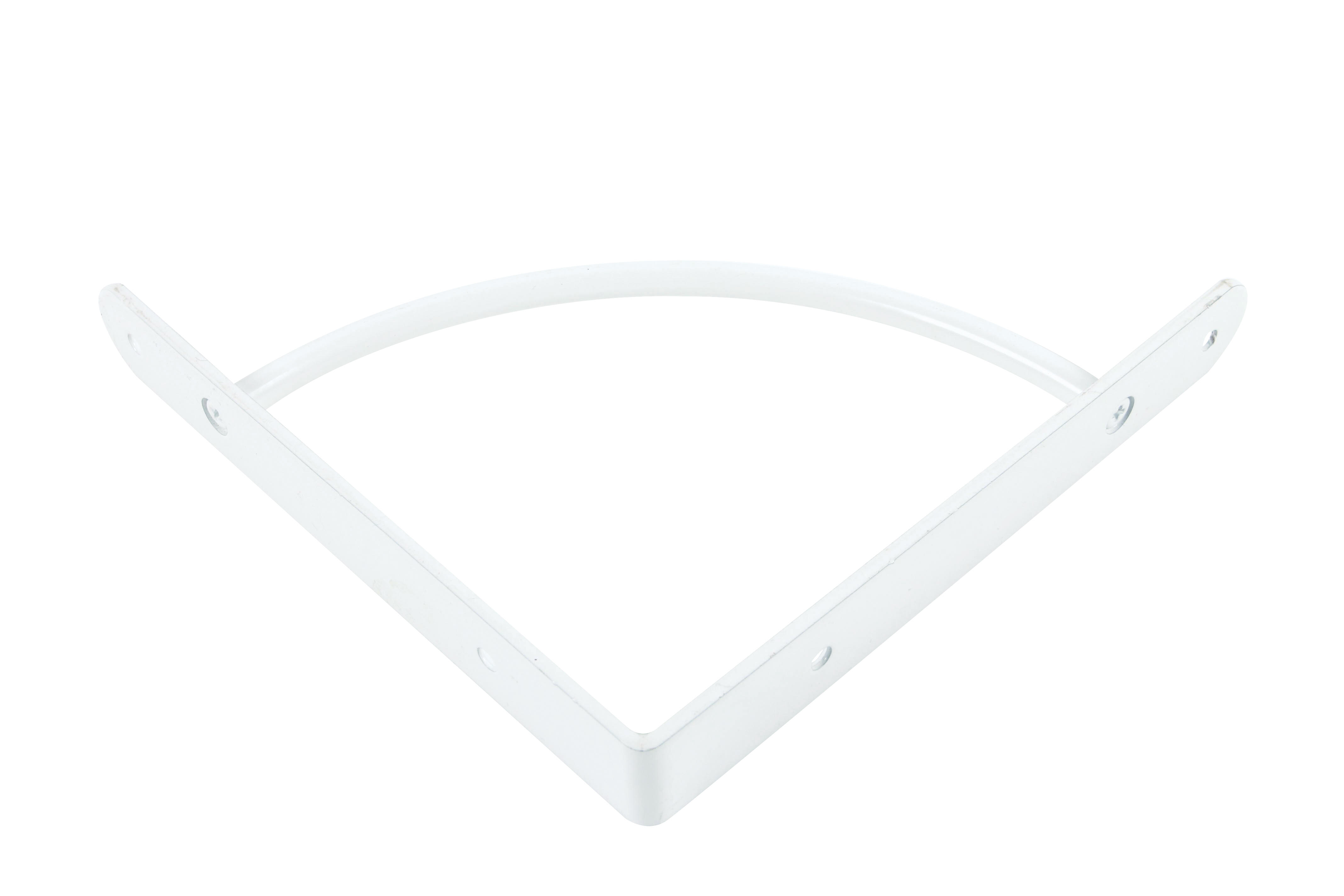 ESCUADRA METALICA PARA BALDA REFORZADA BLANCA 180 X 180  MM - 5