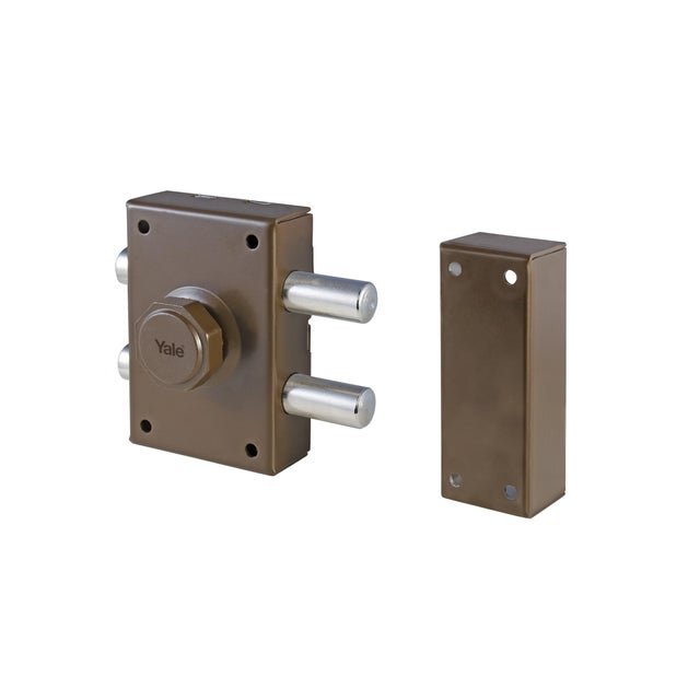 CERROJO PUERTA DE SEGURIDAD PARA INTERIOR Y EXTERIOR PINTADO YALE