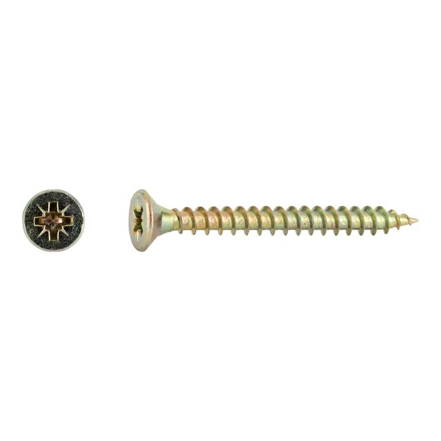 TORNILLOS TIRAFONDO PARA MADERA BICROMATADOS 5X50MM. 200UDS