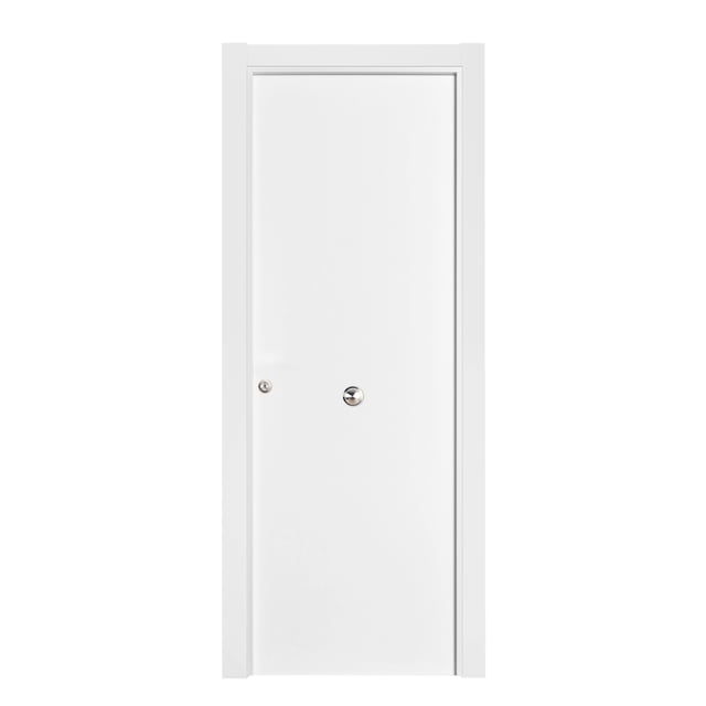 PUERTA ENTRADA BLINDADA BLANCA IZQUIERDA