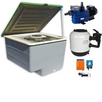 CASETA CON FILTRO LAMINADO 600MM+BOMBA 1CV+CLORADOR+PH 22G AQUARITE PLUS FLOW SWITCH - 1