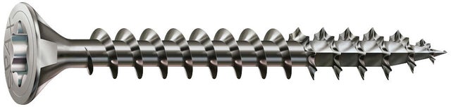 TORNILLOS TIRAFONDO PARA MADERA INOXIDABLE A2 5X80MM. 80UDS