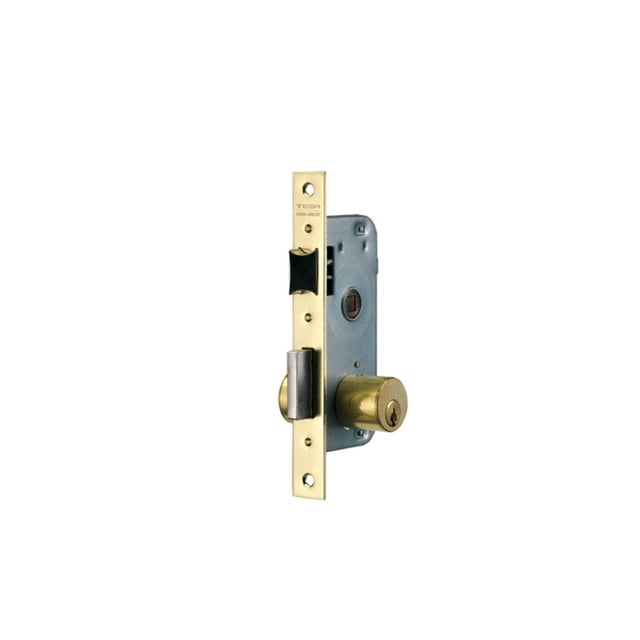 CERRADURA EMBUTIR PARA PUERTA DE MADERA CON CILINDRO 40MM 2000 NIQUEL TESA