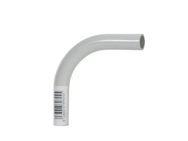 CURVA ENCHUFABLE LIBRE DE HALOGENOS Ø40MM GRIS