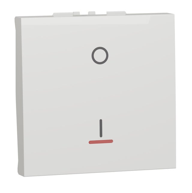 INTERRUPTOR BIPOLAR ANCHO CON LUZ SERIE NEW UNICA BLANCO