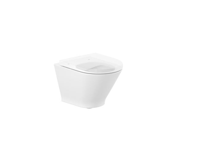 INODORO SUSPENDIDO ROCA ROUND COMPACTO SALIDA HORIZONTAL - 1