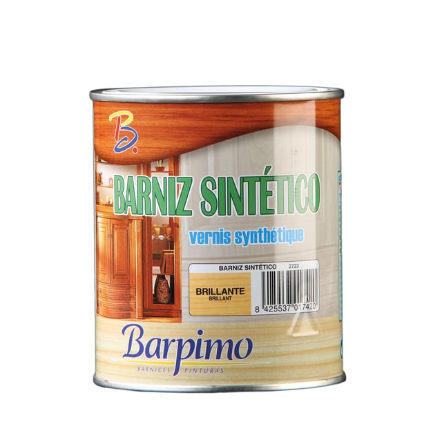 BARNIZ SINTÉTICO SATINADO  BARPIMO 4L INCOLORO